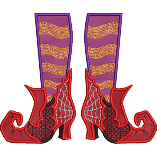 Witchy Shoes with legs (8.4 x 7-in)