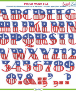 Patriot 25mm ESA Font